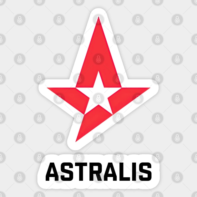 Astralis Team Logo White Edition Sticker by uppermosteN